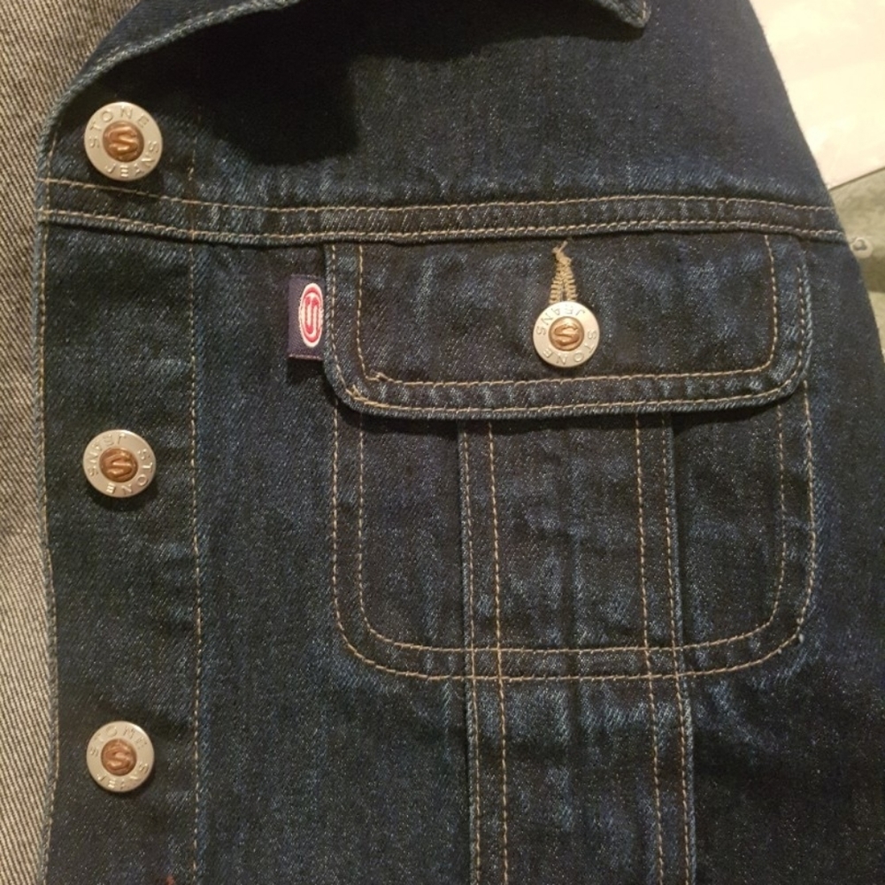 Vintage Y2K Crop Denim Jean Jacket LIKE NEW! - Picture 4 of 5